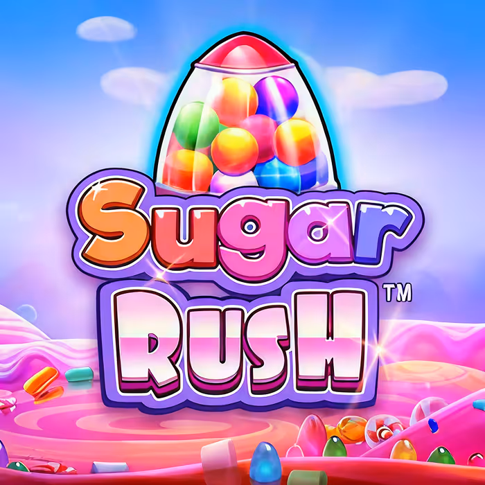 Sugar Rush -kolikkopeli makeisilla ja klusterivoitoilla